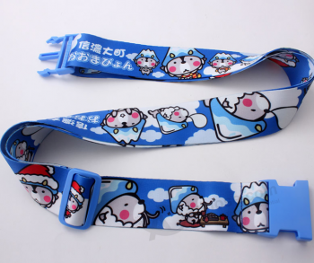 Traveling Polyester Cartoon Luggage Belt for Suitcase with high quality and any size