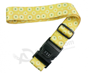 Factory personalized custom polyester luggage belt strap with high quality and any size