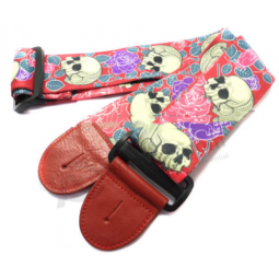 Mejor calidad pu cabeza correa de guitarra de color sólido para la venta