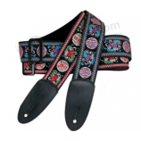 Fabricant de ceinture de sangle de guitare tissé personnalisé vente chaude