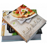 Livre en carton relié alimentaire livre de cuisine service d'impression de livre de porcelaine