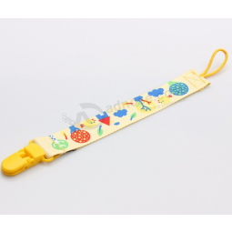 Customized Leash Printed Baby Pacifier Clip with high quality and any size