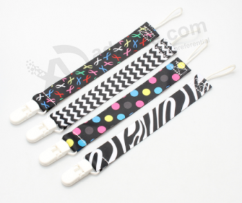 Colorful Printed Cotton Pacifier Holder Cute Pacifier Clip