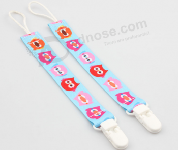 Food grade baby pacifier holder clip custom pacifier chain with high quality and any size