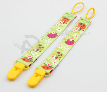 2025 high quality polyester baby clip for pacifier holder with high quality and any size