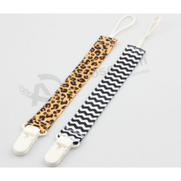 Eco-friendly fabric baby pacifier holder clip for sale with high quality and any size