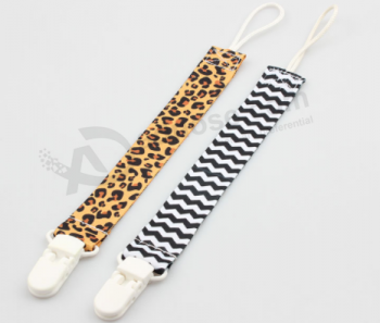 Eco-friendly fabric baby pacifier holder clip for sale