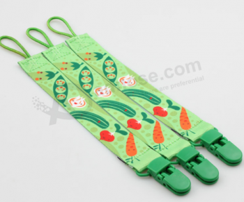 China supplier food grade baby bites pacifier clip chain with high quality and any size