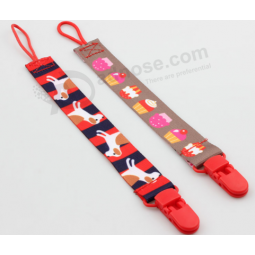 Wholesale custom logo multicolored pacifier chain manufacturer with high quality and any size