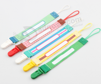 Baby Soother New Arrival Ribbon Pacifier Clip Holder Factory