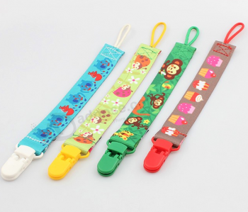 Cheap Wholesale Colorful Baby Toy Gift Pacifier Clip with high quality and any size