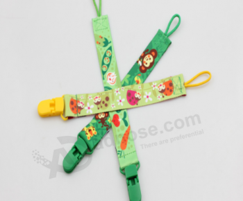 Fashion nickel free high quality baby pacifier clip for shirts with high quality and any size