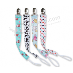Top quality printed pacifier clip metal pacifier clip holder with high quality and any size