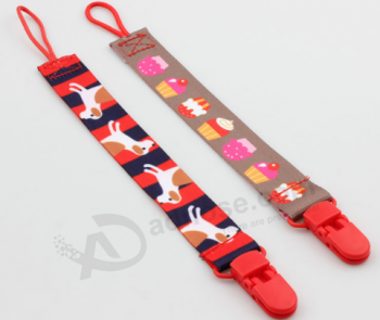 Wholesale leather pacifier clip holder baby pacifier clips
