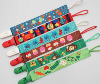 Fashion colorful baby metal pacifier clips for sale