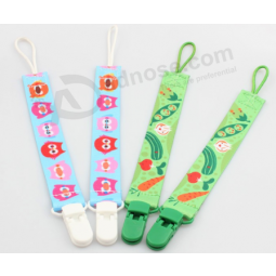 Unisex stylish plastic clip wholesale baby clip pacifier leash