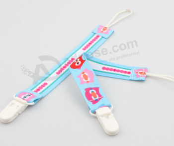 Fashion Design Bpa Free Pet Personalized Polyester Pacifier Holder