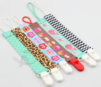 Eco-Friendly Soft Polyester Tiny Teethers Pacifier Clip