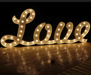 Groothandel lichtkrant letters liefde op maat brief teken