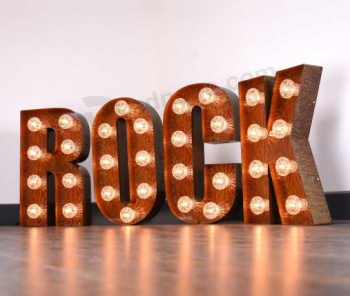 Wood acrylic letters Outdoor Decoration Led Acrylic Letters