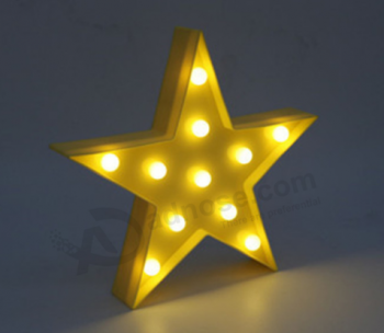 Customized Marquee Sign Letters led star motif lights factory