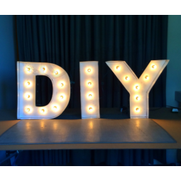 Diy marquee lights letras de canal de acrílico módulo led