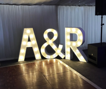 Affichage de lumière de nuit personnalisé taille acrylique led lettres en gros