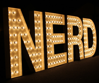 Gold letter Outdoor Decoration Led Acrylic Letters