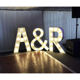 DIY tungsten marquee light acrylic channel letters LED Strip
