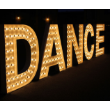 Retro borden acryl kanaal letters led pixel bulb