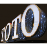 Led acryl voorkant verlichte letter acryl vinyl film led-verlichting