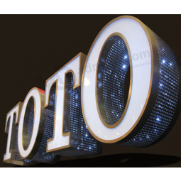 Longa vida à prova d'água elegante sinal de led para venda