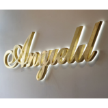 Groothandel metalen letter met achtergrondverlichting led oplichten tekens