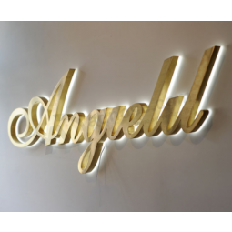 Tutto'ingrosso lettera retroilluminata a led in metTuttoo accendono i segni