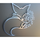 Projeto de letrUmaS de Umaço inoXidável dUma decorUmação feitUma Sob encomendUma dUma lojUma