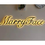 Poslishing led backlit led signs outdoor advertising led roestvrijstalen letters