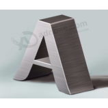 Gut fertig 3d Edelstahl Brief Signage Design