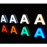 Hoge heldere epoxyhars led kanaal 3d letter teken op maat