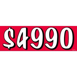 定制最佳品质汽车静态标志为100 x 25厘米