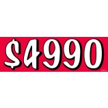 Customized best quality car static sign for 100 X 25cm with your logo