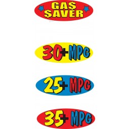 Factory direct customized good quality car satic cling for 12" x 28" with high quality and any size