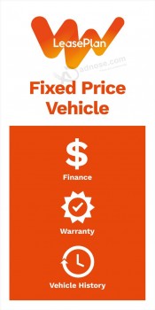 Customized good price car windshield sign without min order with high quality and any size