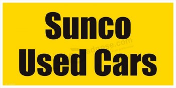 High-end car windshield sign for custom without min order with high quality and any size