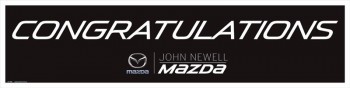 Best price car static sign for 100 x25 cm with no min order with high quality and any size