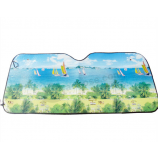 Foldable custom printing car front PE bubble sunshade