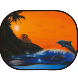 Car side nylon mesh window sunshade with custom logo