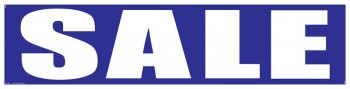 High quality car static sign with good price for 100 x 25cm with high quality and any size