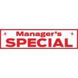 Signo estático del coche del mejor precio personalizado para 100 x 25 cm