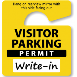 Permesso di parcheggio fustellatore con pannello di firma