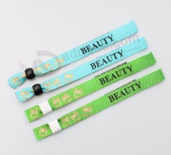 Waterproof Id Fabric Entry Custom Fabric Wristband For Event